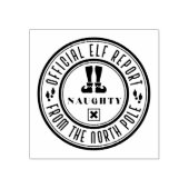 Offizieller Elf-Bericht Naughty Rubber-Briefmarke Gummistempel (Prägung)