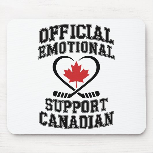 Offizieller emotionaler Unterstützer kanadischer H Mousepad (Vorne)