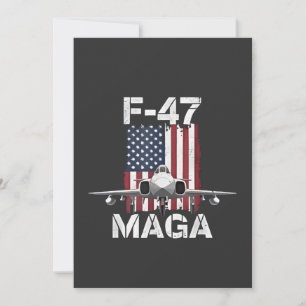 Offizieller F47 Maga-Kampfjet F-47-Jet Fighter Air Einladung