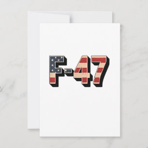 Offizieller F47 Maga-Kampfjet F-47-Jet-Kampfflugze Einladung