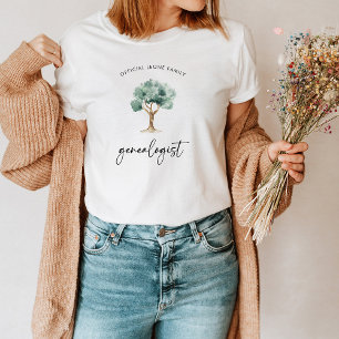 Offizieller Familiengenealoge mit Baum Stilvoll T-Shirt