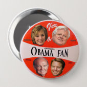 Offizieller Fan-Knopf Obama Button (Vorne & Hinten)