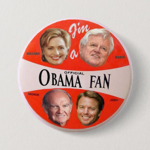 Offizieller Fan-Knopf Obama Button