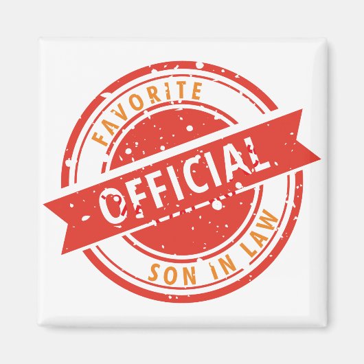 Offizieller Favorit Son in Law Gift für Sohn im Ju Magnet (Vorne)