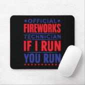 Offizieller Feuerwerkstechniker 4. Juli  Mousepad (Mit Mouse)