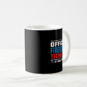 Offizieller Feuerwerkstechniker 4. Juli Pyro-tec Kaffeetasse (VorderseiteRechts)