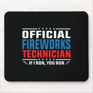 Offizieller Feuerwerkstechniker 4. Juli Pyro-tec Mousepad
