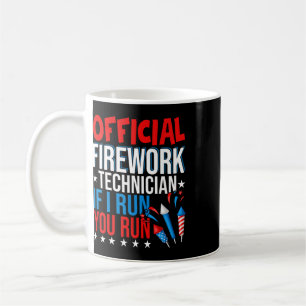 Offizieller Feuerwerkstechniker USA Unabhängigkeit Kaffeetasse