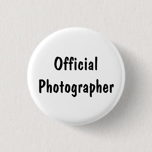 Offizieller Fotograf Button (Vorderseite)