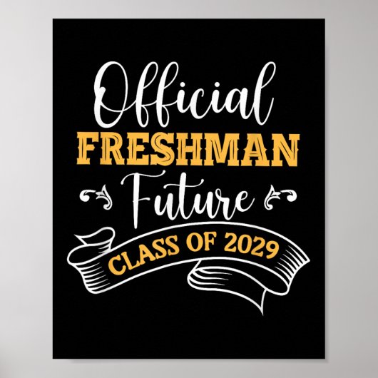 Offizieller Freshman Future CL of 2029 First Day o Poster (Vorne)
