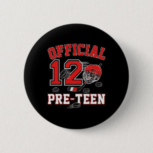 Offizieller Geburtstag eines 12-jährigen Jungen, 1 Button