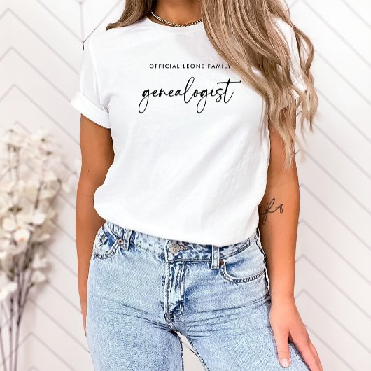 Offizieller Genealoge | Stilvoll T-Shirt
