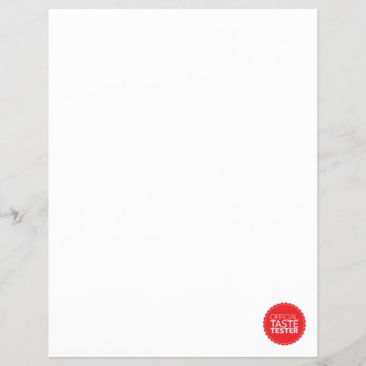 Offizieller Geschmackstester Flyer (Vorne)