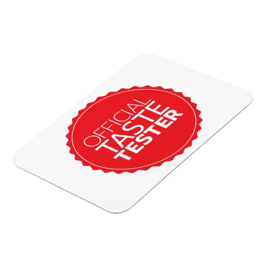 Offizieller Geschmackstester Magnet (Linke Seite)