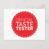 Offizieller Geschmackstester Postkarte (Vorderseite)
