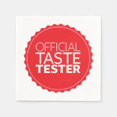 Offizieller Geschmackstester Serviette (Vorderseite)