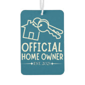 Offizieller Hausbesitzer Est. 2025 - Stolzes erste Autolufterfrischer (Rückseite)