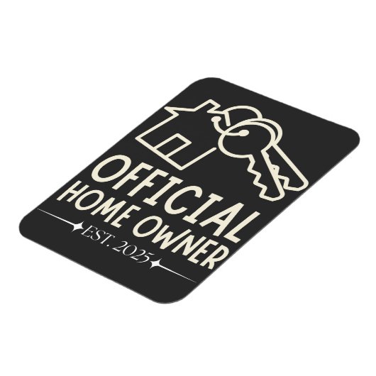 Offizieller Hausbesitzer Est. 2025 - Stolzes erste Magnet (Linke Seite)