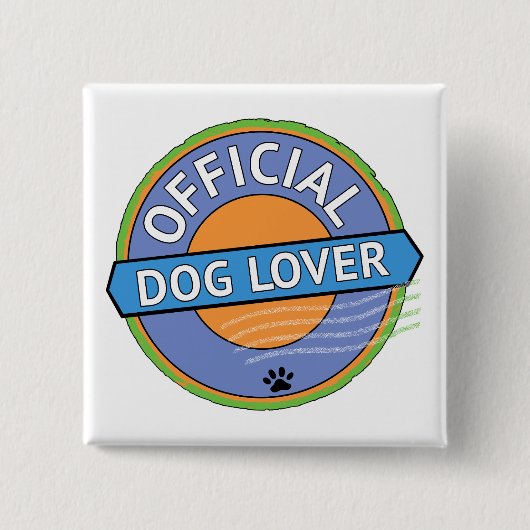Offizieller Hunde-Liebhaber Button (Vorderseite)