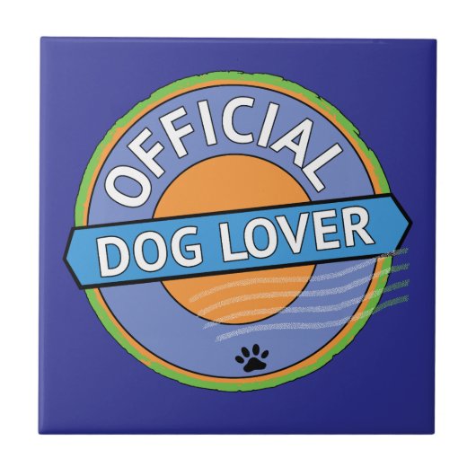 Offizieller Hunde-Liebhaber Fliese (Vorderseite)