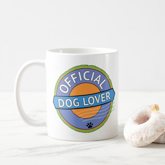 Offizieller Hunde-Liebhaber Kaffeetasse (Mit Donut)