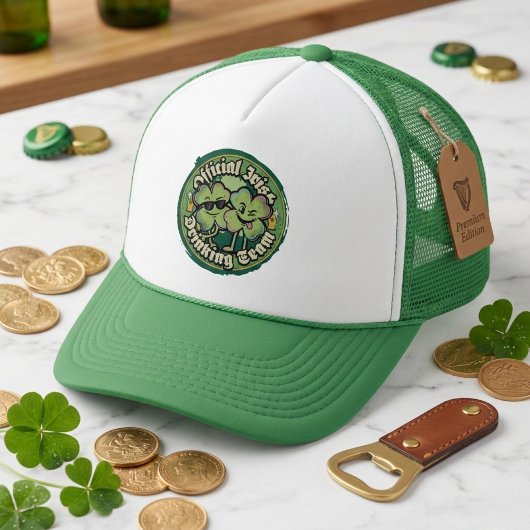 Offizieller irischer Trinker-Team St. Patricks Day Truckerkappe