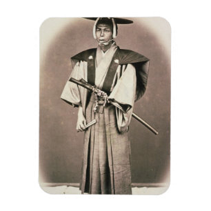 Offizieller japanischer Hof oder Samurai, c.1870s Magnet