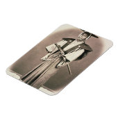 Offizieller japanischer Hof oder Samurai, c.1870s  Magnet (Linke Seite)