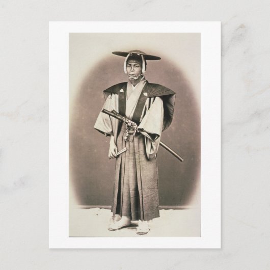 Offizieller japanischer Hof oder Samurai, c.1870s  Postkarte (Vorderseite)