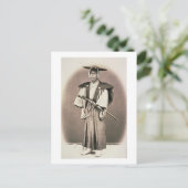 Offizieller japanischer Hof oder Samurai, c.1870s  Postkarte (Stehend Vorderseite)