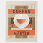 Offizieller Kaffeebrew-Meister Fleecedecke (Vorderseite)