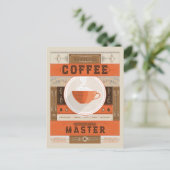 Offizieller Kaffeemaschine Postkarte (Stehend Vorderseite)