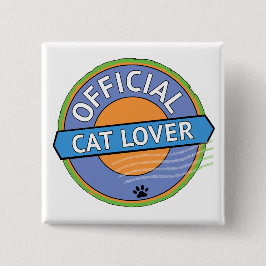 Offizieller Katzenliebhaber Button