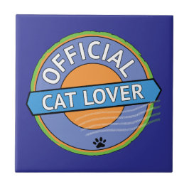 Offizieller Katzenliebhaber Fliese