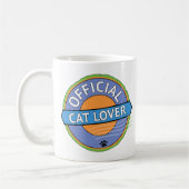Offizieller Katzenliebhaber Kaffeetasse (Links)