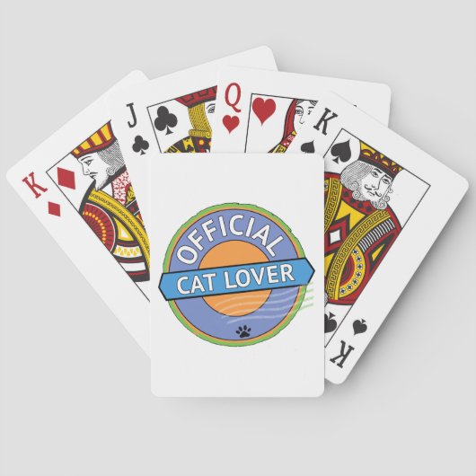 Offizieller Katzenliebhaber Spielkarten (Rückseite)