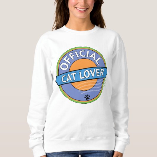 Offizieller Katzenliebhaber Sweatshirt (Vorderseite)