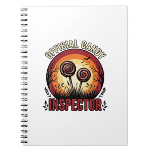 Offizieller Kaugummi-Inspektor Vintage-Halloween-S Notizblock