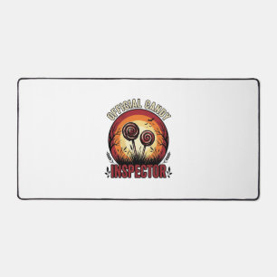 Offizieller Kaugummi-Inspektor Vintage-Halloween-S Schreibtischunterlage