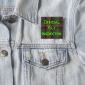 "Offizieller Kilt-Inspektor " Button (Beispiel)