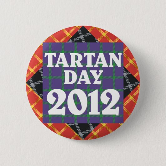 Offizieller Knopf des Tartan-Tag2012 Button (Vorderseite)