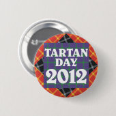 Offizieller Knopf des Tartan-Tag2012 Button (Vorne & Hinten)