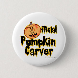 Offizieller Kürbis Transchiermesser Halloween Button
