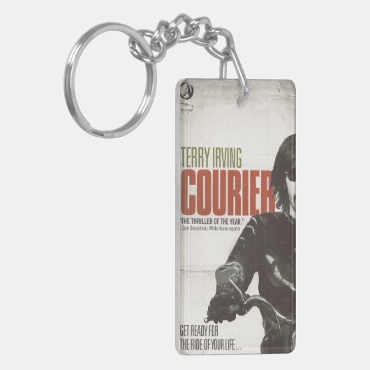 Offizieller Kurier-Bucheinband-Schlüsselanhänger Schlüsselanhänger (Vorderseite links)