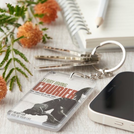 Offizieller Kurier-Bucheinband-Schlüsselanhänger Schlüsselanhänger (Vorderseite rechts)