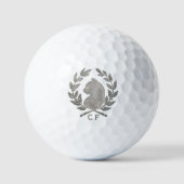 Offizieller Le Chat d'Argent monogrammierter Golfb Golfball (Vorderseite)