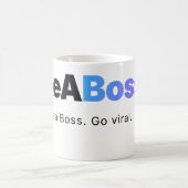 Offizieller LikeABoss.fun Minimalist Logo Becher Kaffeetasse (Mittel)