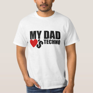 Offizieller "mein Vater-Lieben Techno" offizieller T-Shirt