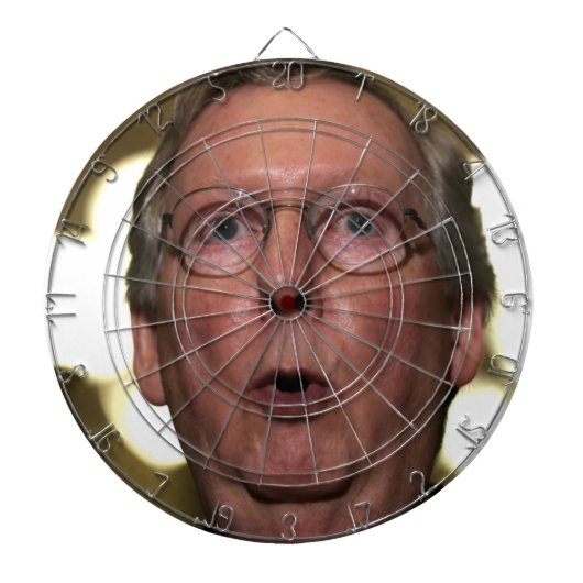 offizieller Mitch McConnell Dartboard Dartscheibe (vorne)