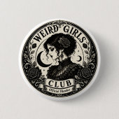 Offizieller Mitglieder-Button des Weird Girls Club Button (Vorderseite)